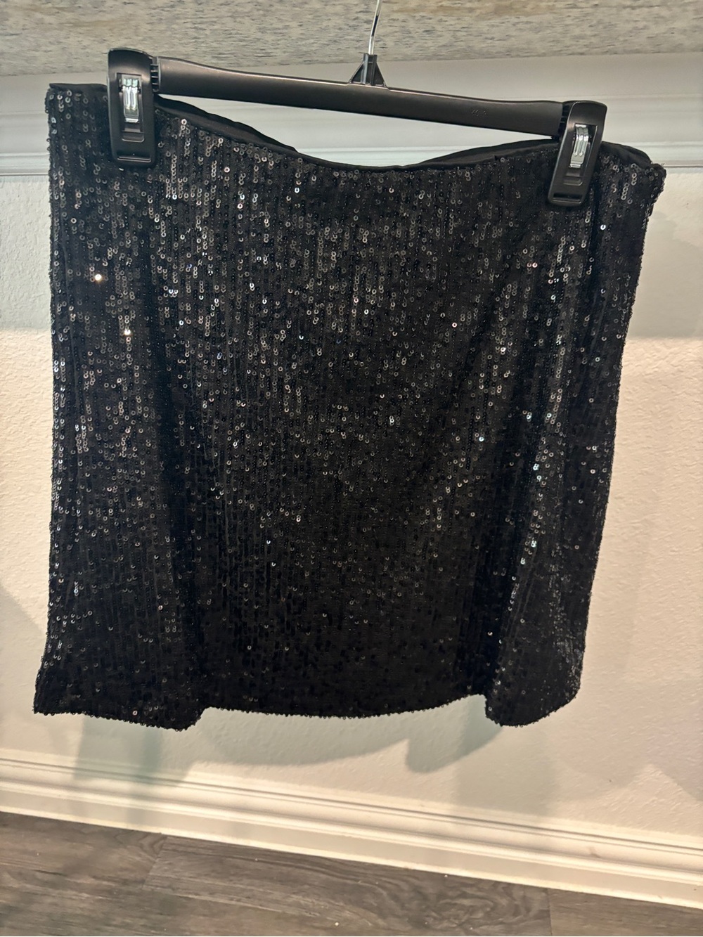 1. State Black Sequin Mini Skirt - Sparkling Nightwear